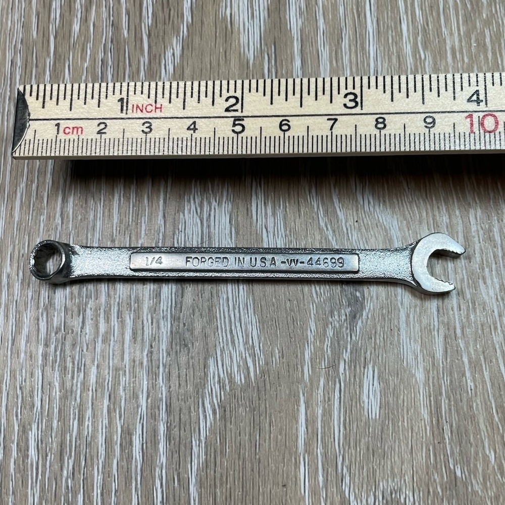 Craftsman 1/4'' SAE Combination Wrench 12 Point‎ -VV- 44699 USA